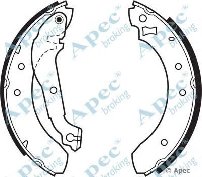 APEC BRAKING shu325 -  Комплект тормозных колодок